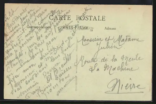 AK Sallaumines /P.-de-C., Route de Lens avant et après la Guerre