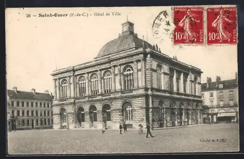 AK Saint-Omer /P.-de-C., Hôtel de Ville