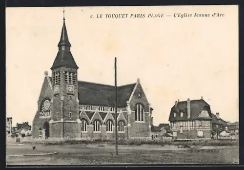 AK Le Touquet-Paris-Plage, L`Eglise Jeanne d`Arc