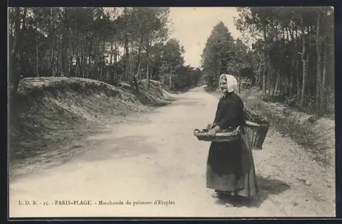 AK Paris-Plage, Marchande de poissons d`Etaples