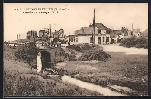 AK Audresselles /P.-de-C., Entrée du Village