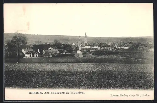 AK Hesdin, Panorama des hauteurs de Mouriez