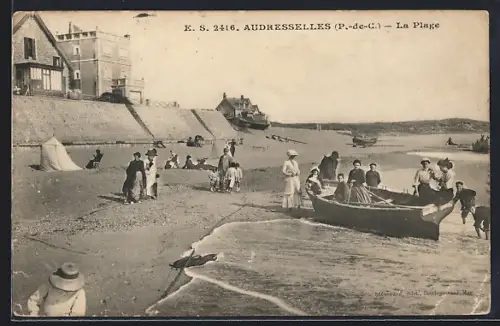AK Audresselles /P.-de-C., La Plage