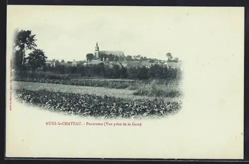 AK Auxi-le-Chateau, Panorama, Vue prise de la Gare