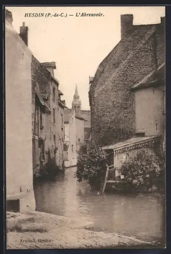 AK Hesdin /P.-de-C., L`Abreuvoir