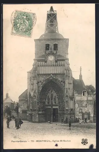 AK Montreuil /Pas-de-Calais, Eglise St-Saulve