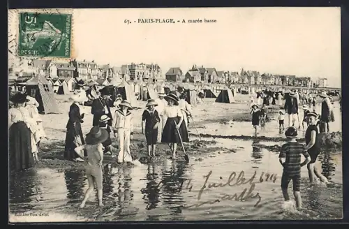 AK Paris-Plage, A marée basse