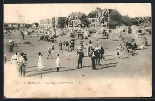 AK Wimereux, La Plage à Marée basse