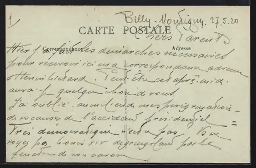 AK Billy-Montigny /P.-de-C., L`Eglise après la guerre