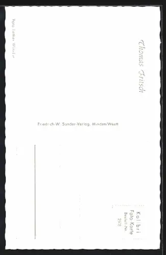 AK Schauspieler Thomas Fritsch in kariertem Hemd mit Autograph