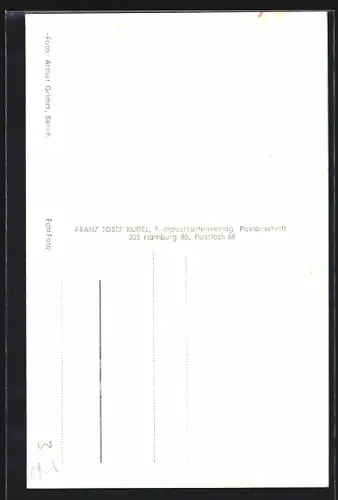 AK Schauspielerin Gerlinde Locker lächelnd im Porträt mit Autograph