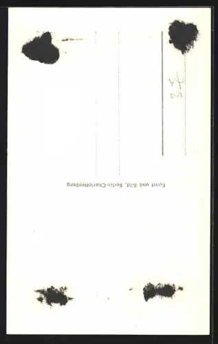 AK Schauspieler Herbert Hübner im Profil mit Autograph