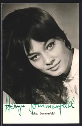 AK Schauspielerin Helga Sommerfeld mit Autograph