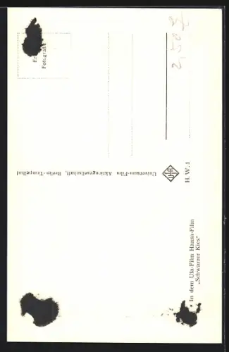 AK Schauspieler Helmut Wildt in dramatischem Licht mit Autograph