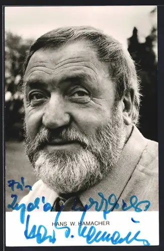 AK Schauspieler Hans W. Hamacher mit Autograph