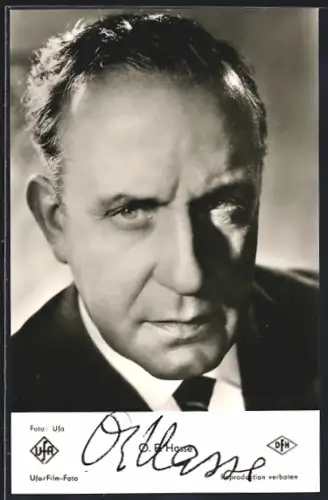 AK Schauspieler O.E. Hasse in Die Ehe des Herrn Missisippi mit Autograph