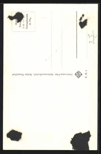 AK Carl Raddatz in Hemd u. Schlips, Autograph