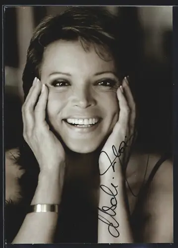 AK Uschi Glas lacht, Autograph