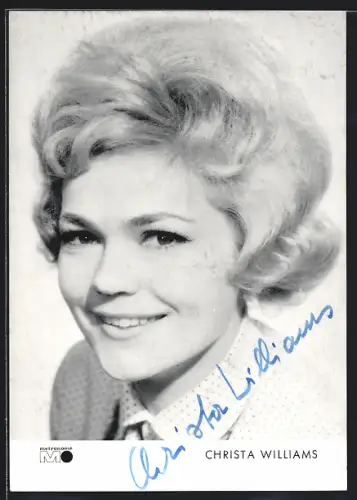 AK Christa Williams, Portrait, Autograph
