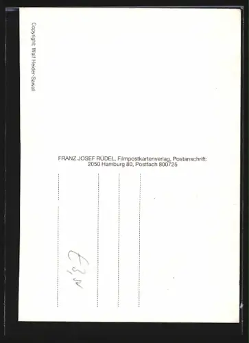 AK Robert Atzorn, Portrait, Autograph