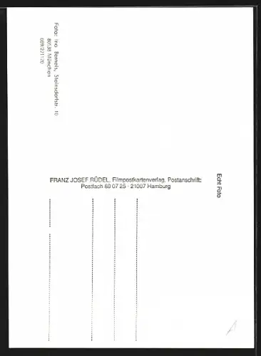 AK Heidelinde Weis, Portrait, Autograph