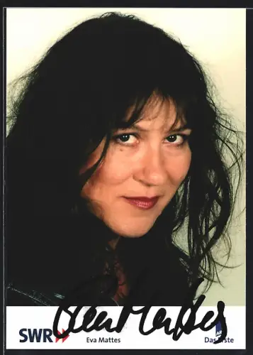 AK Eva Mattes als Tatort-Kommissarin, Autograph