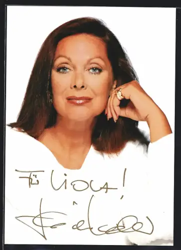 AK Heide Keller, Portrait, Autograph, 1998