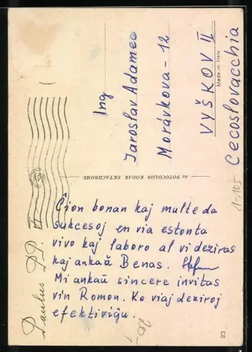 AK Papst Paul VI. hebt segnend die Hand
