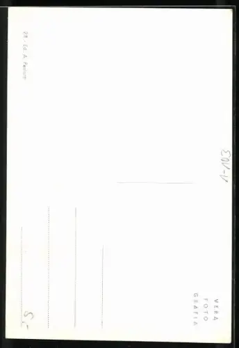 AK Papst Pius XII. in weisser Robe