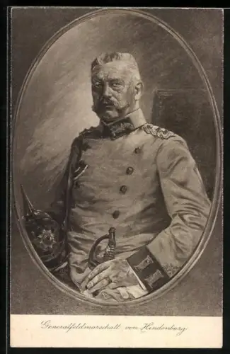 AK Paul von Hindenburg in Uniform