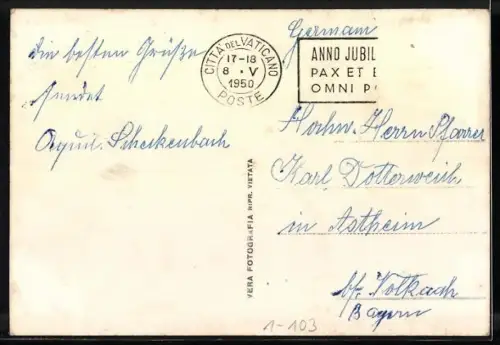 AK Roma, Piazza Basilica S. Pietro, Papst Pius XII. und Wache der Schweizer Garde