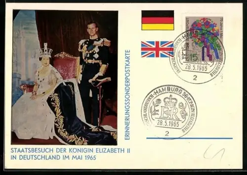 AK Deutschland, Staatsbesuch der Königin Elizabeth II. von England 1965