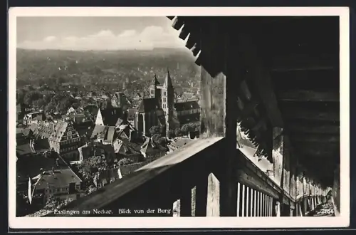 AK Esslingen / Neckar, Blick von der Burg
