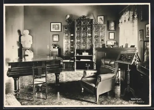 AK Weimar / Thüringen, Reger-Archiv im Schlossmuseum