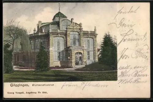 AK Göggingen / Augsburg, Das Kurhaustheater