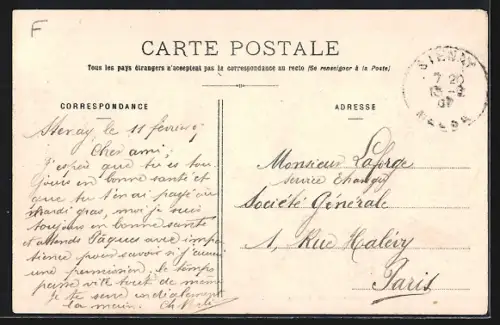 AK Inor, La Rue de l`Eglise, Strassenpartie