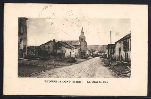 AK Thonne-la-Long /Meuse, La Grande Rue, Strassenpartie