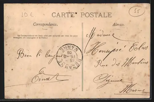 AK Tilly, Rue de la Gare, Strassenpartie