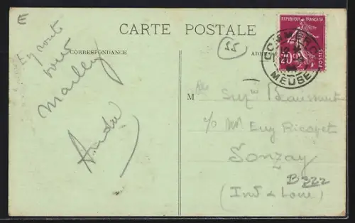 AK Vignot, Mairie, Ecole et Eglise