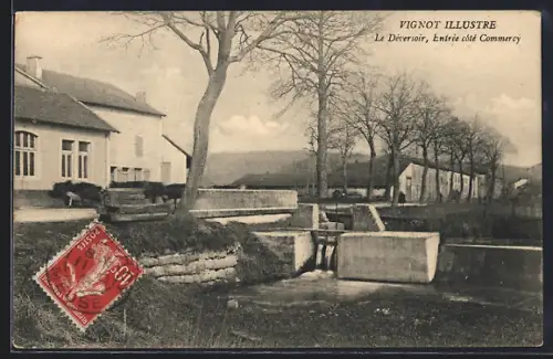 AK Vignot, Le Déversoir, Entrée côté Commercy