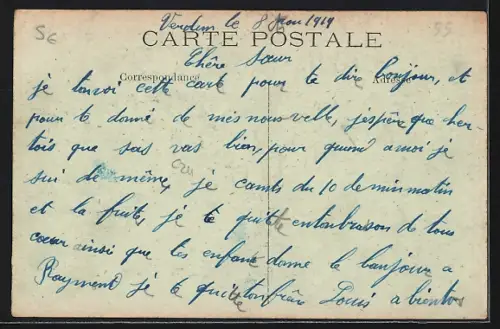 AK Verdun, Monsieur Poincaré venant de déposer sa Couronne au Cénotaphe 1919