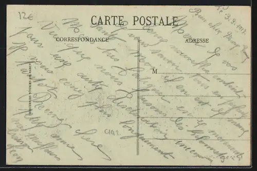 AK Villeroncourt /Meuse, Rue de l`Eglise, Strassenpartie