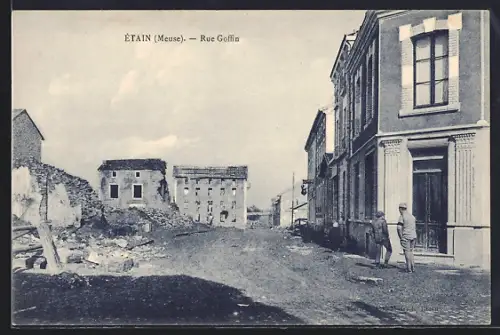 AK Étain /Meuse, Rue Goffin, Strassenpartie