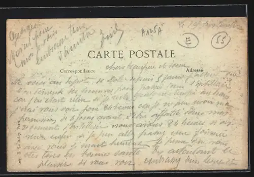 AK Sommelonne /Meuse, Rue Émile Debraux, Strassenpartie