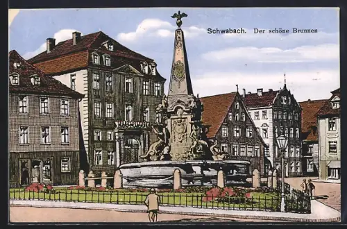 AK Schwabach, Der schöne Brunnen