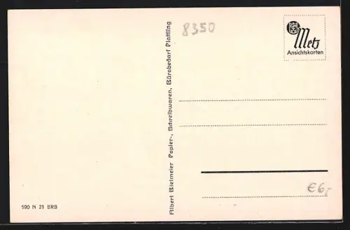 AK Plattling, Blick auf den Preysing-Platz