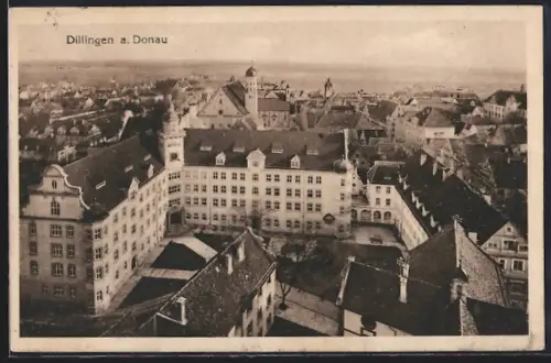 AK Dillingen a. Donau, Ortsansicht aus der Vogelschau