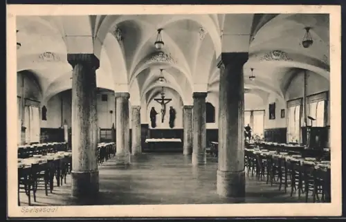 AK Dillingen / Donau, Priester-Seminar, Speisesaal