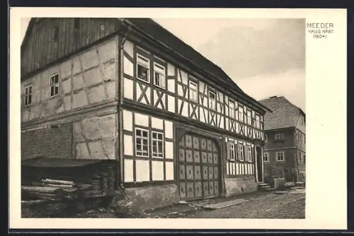 AK Meeder, Fachwerkhaus mit grossem Tor