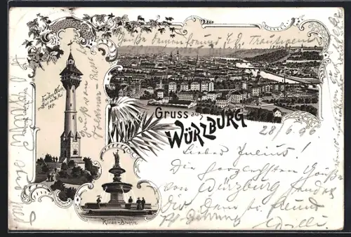 Lithographie Würzburg, Panorama